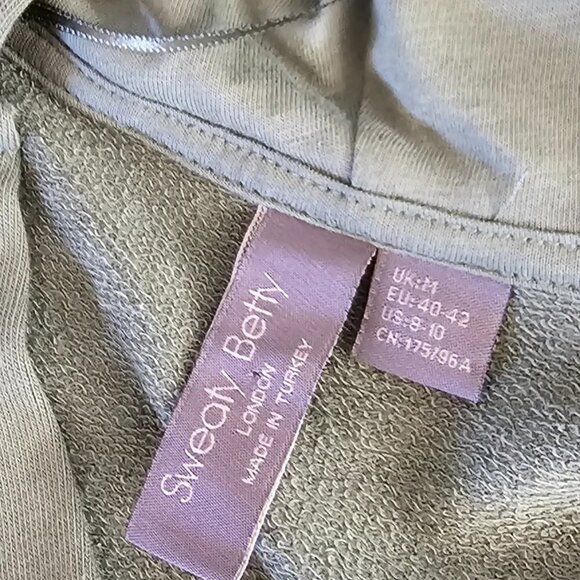 Sweaty Betty Womens After Class Relaxed V-Neck Pullover Hoodie, Green, Size 8-10 - Picture 7 of 9